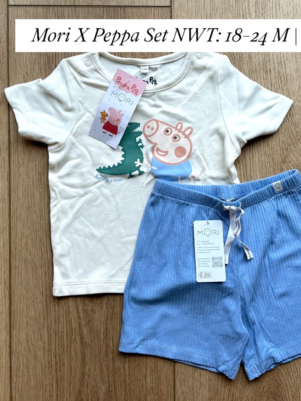 Mori x Peppa Pig Set NWT 18-24M